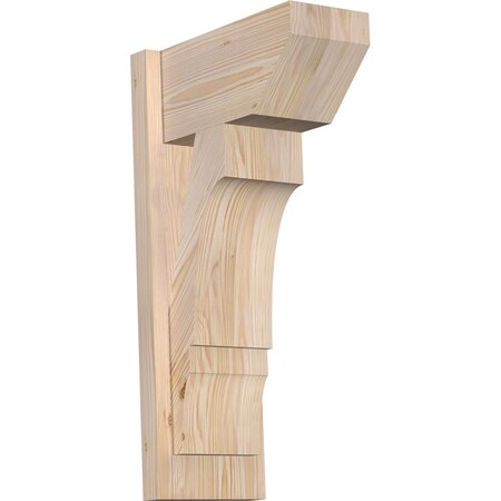Ekena Millwork Balboa Slat Smooth Outlooker, Douglas Fir, 7 1/2"W x 14"D x 26"H OUT08X14X26BOA06SDF